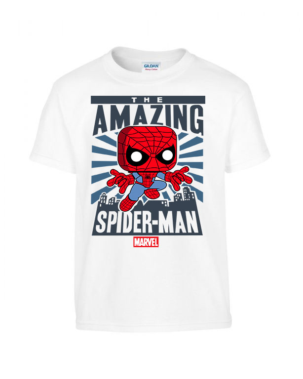 spider man pókember Fehér Gyerek Póló