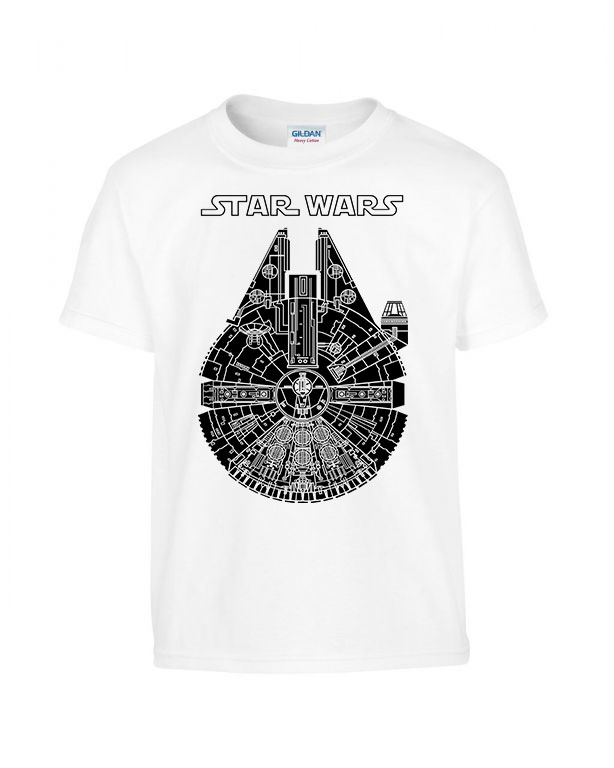 ezeréves sólyom star wars Fehér Gyerek Póló