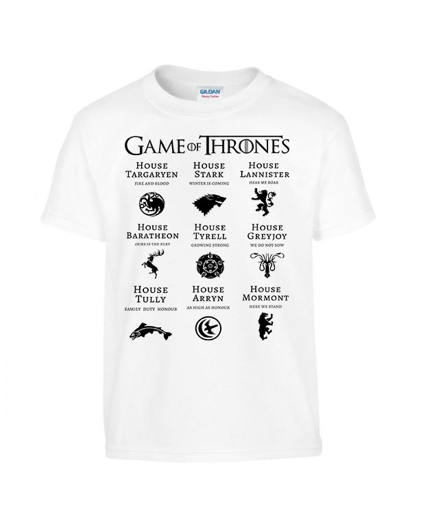 trónok harca game of thrones stark lannister Fehér Gyerek Póló