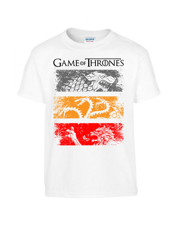 Game Of Thrones trónok harca Fehér Gyerek Póló