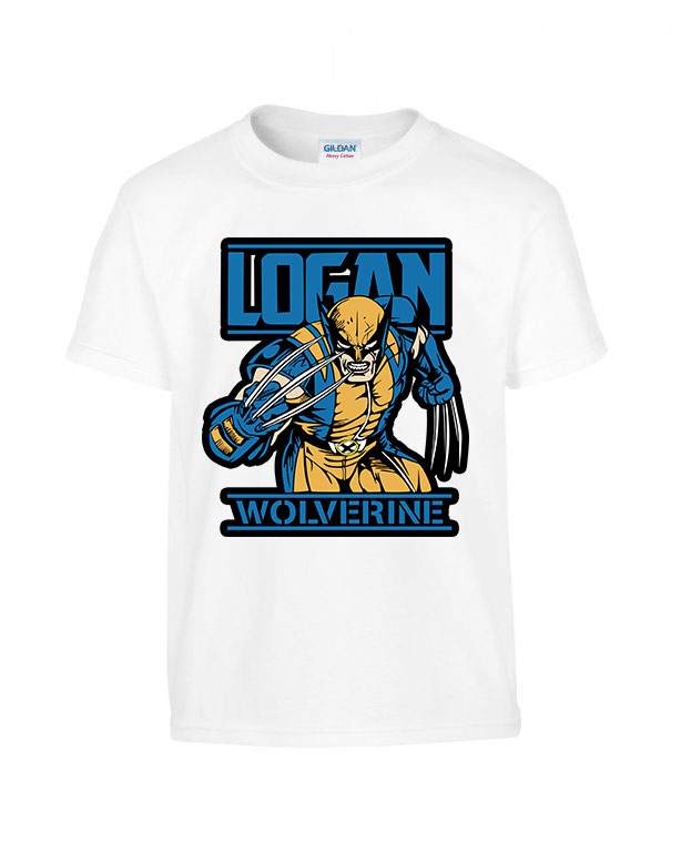 wolverine logan x-men rozsomák Fehér Gyerek Póló