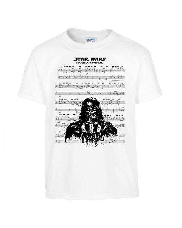 star wars darth vader induló Fehér Gyerek Póló