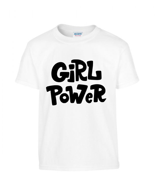 Girl Power Fehér Gyerek Póló