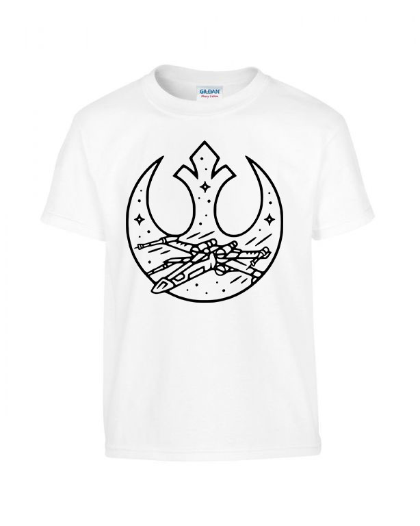 Star Wars X-wing X-szárnyú Fehér Gyerek Póló