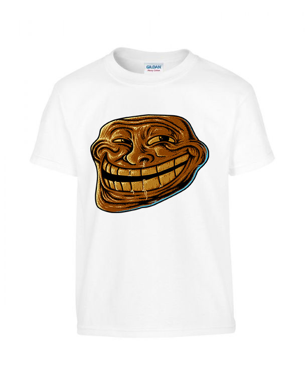 Meme Face Mém Arc Fehér Gyerek Póló