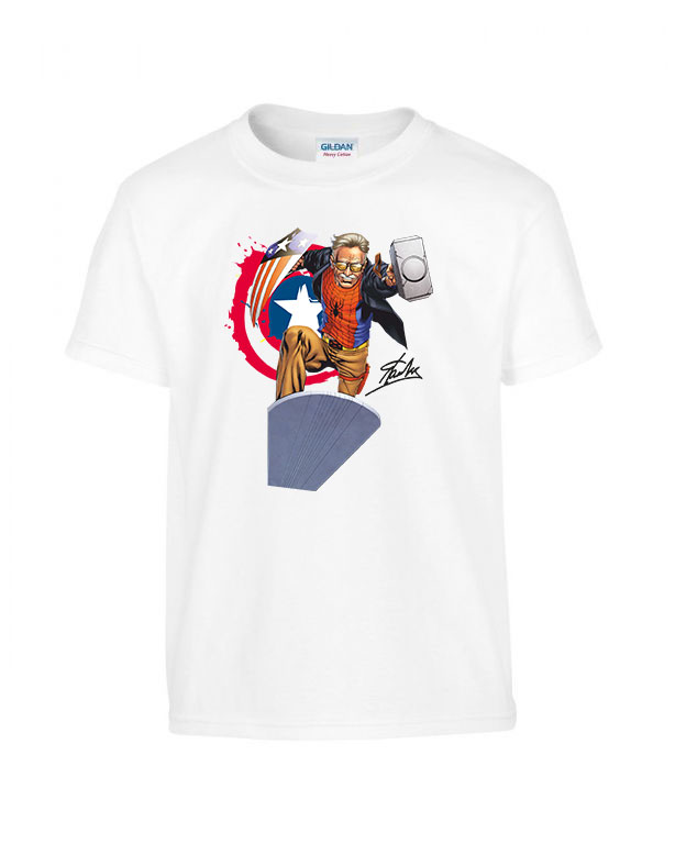 Marvel Stan Lee Fehér Gyerek Póló
