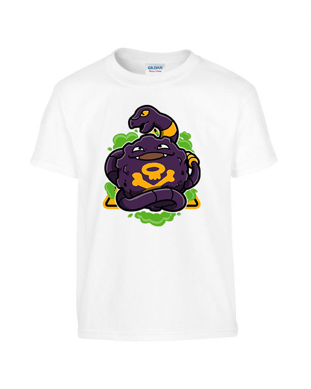 Pokemon Koffing Fehér Gyerek Póló