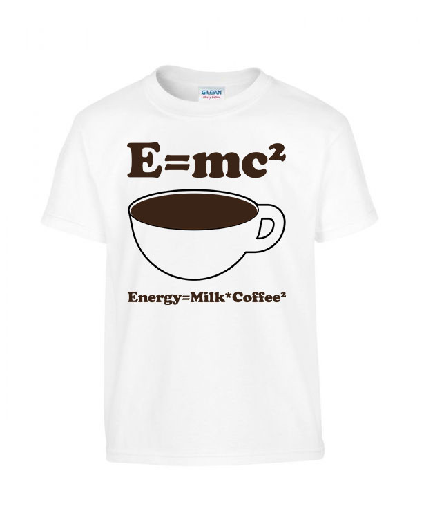 kávé emc 2 Fehér Gyerek Póló