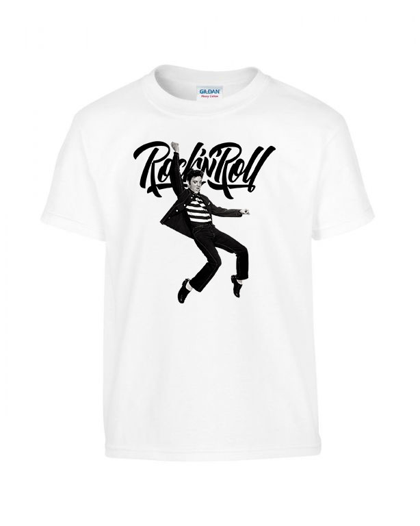 rock n roll elvis presley Fehér Gyerek Póló