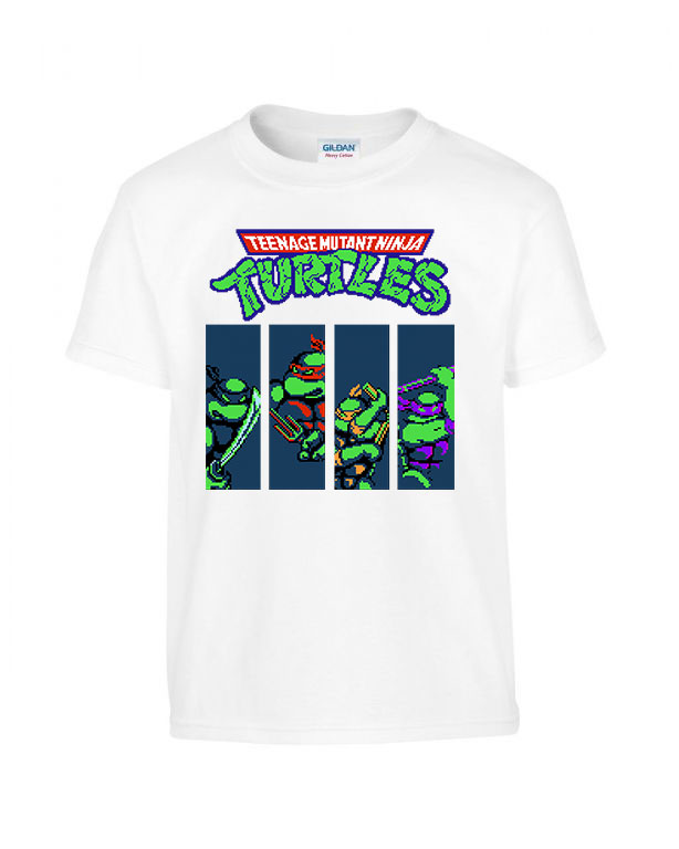 Tini Ninja Teknőcök tmnt Fehér Gyerek Póló