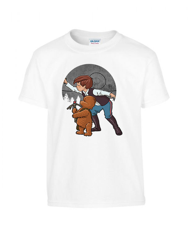 micimackó humor star wars han solo Fehér Gyerek Póló