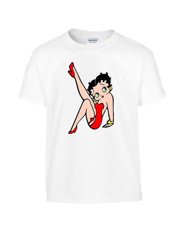 Betty Boop Fehér Gyerek Póló