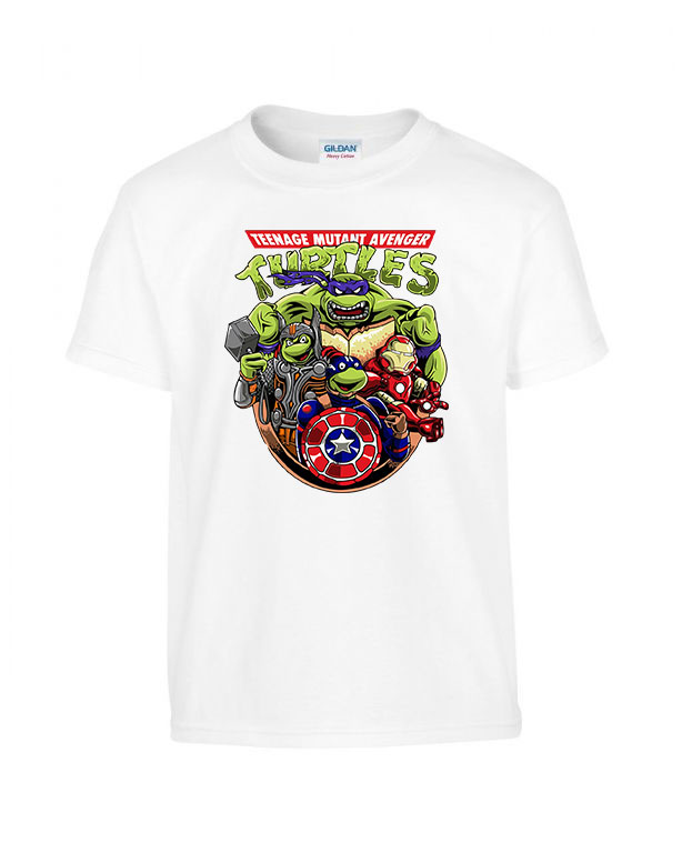 tini ninja teknőcök tmnt avengers Fehér Gyerek Póló