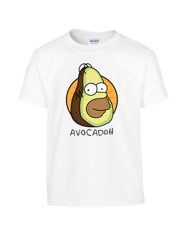 homer simpson avocadoh Fehér Gyerek Póló