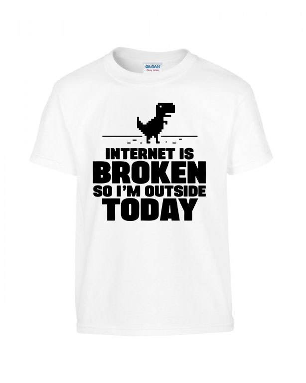 google chromes t-rex Fehér Gyerek Póló