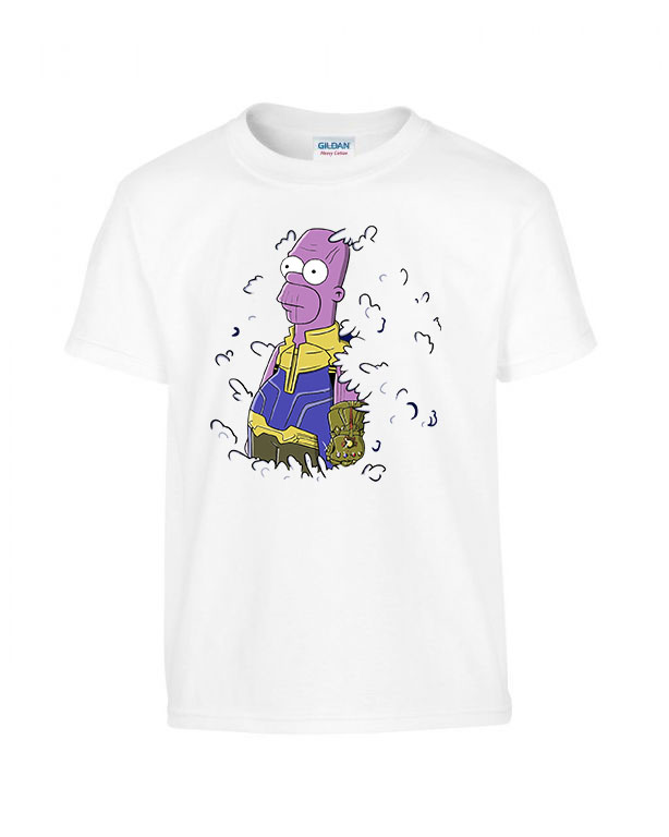 thanos homer simpson Fehér Gyerek Póló