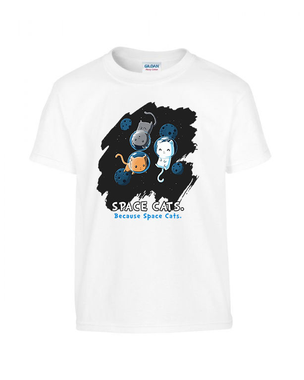 space cats macska macskás cica cicás Fehér Gyerek Póló
