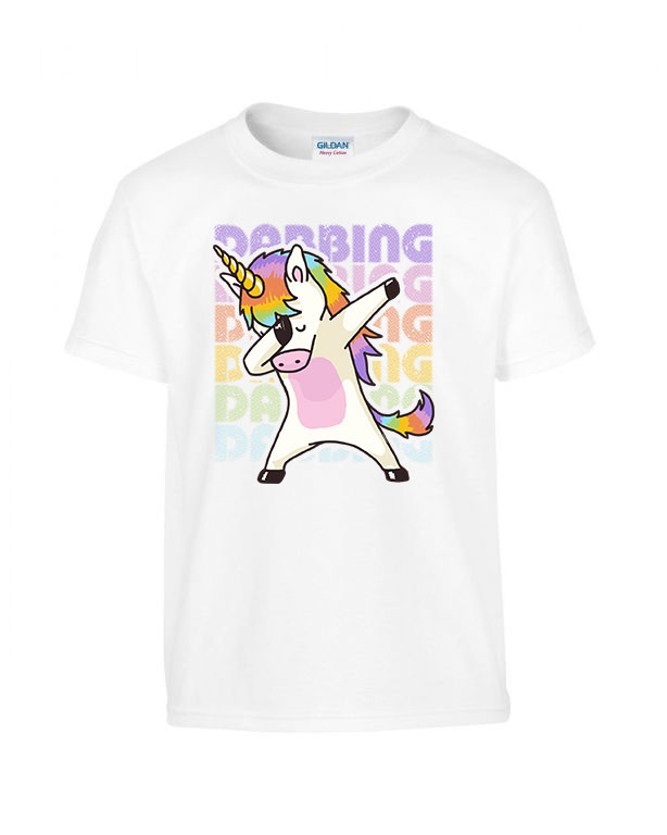 dabbing unikornis unicorn Fehér Gyerek Póló