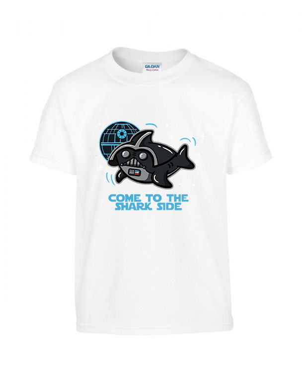 cápa cápás shark side Fehér Gyerek Póló