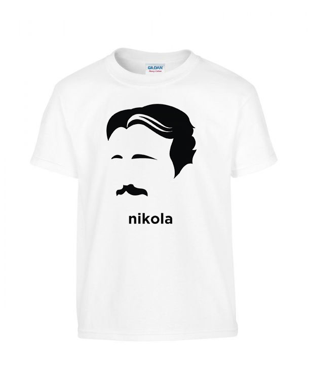 nikola tesla Fehér Gyerek Póló