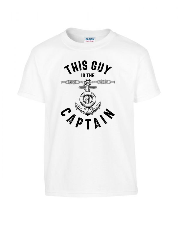 captain kapitány Fehér Gyerek Póló