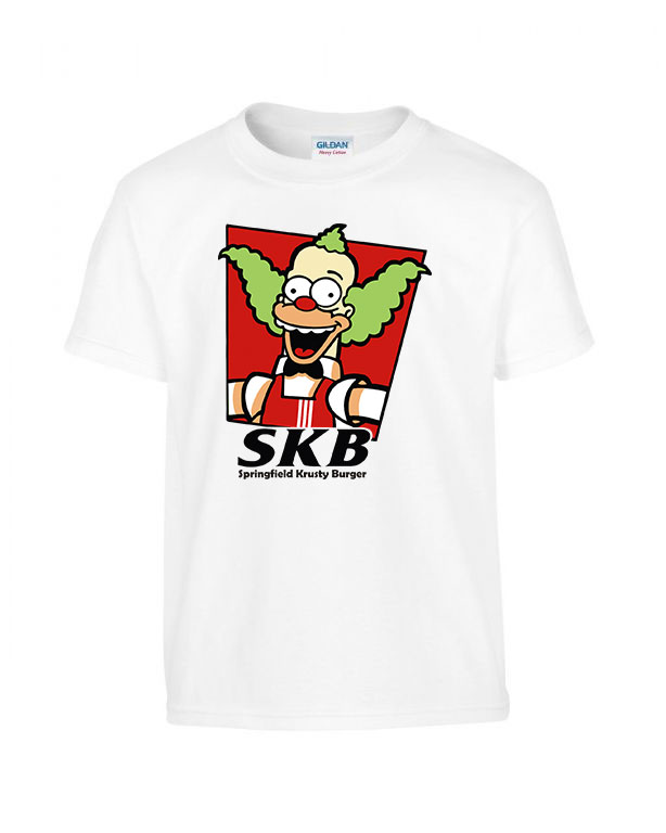 krusty burger simpson család Fehér Gyerek Póló