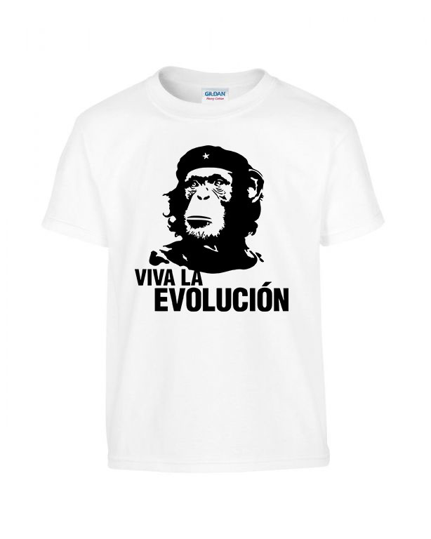 evolúció evolution majom csimpánz Fehér Gyerek Póló