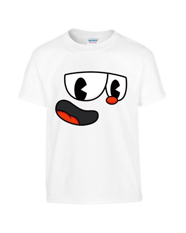 cuphead Fehér Gyerek Póló