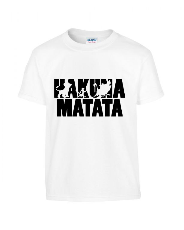 hakuna matata oroszlánkirály Fehér Gyerek Póló