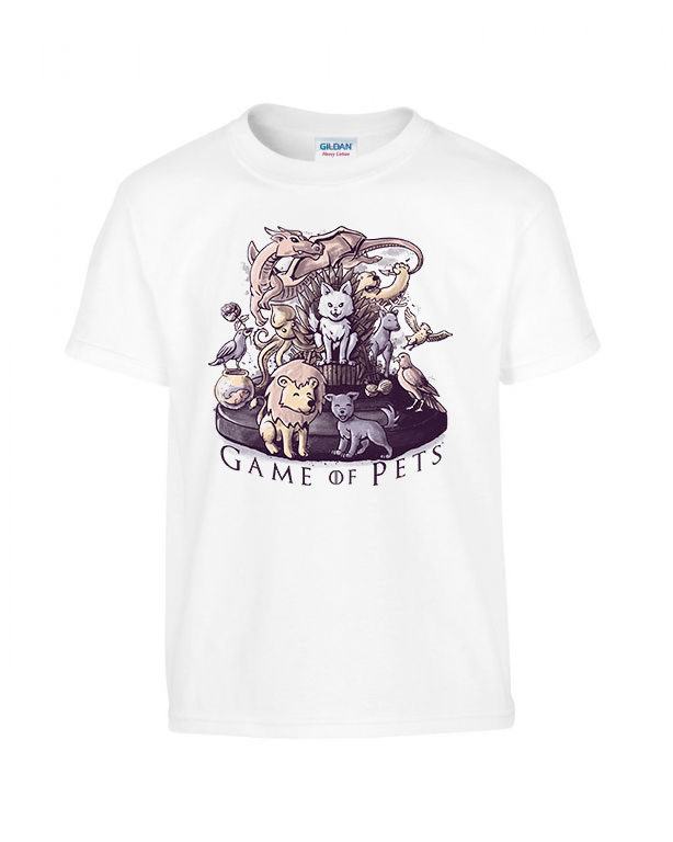 game of pets állatos macska cica Fehér Gyerek Póló