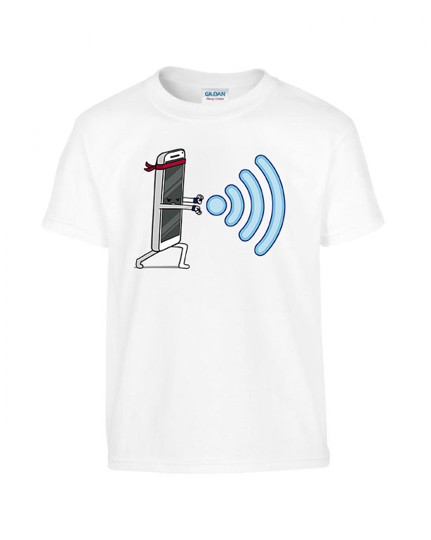 wifi Fehér Gyerek Póló