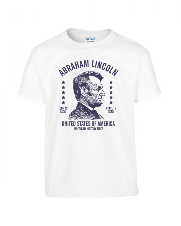 Abraham Lincoln Fehér Gyerek Póló