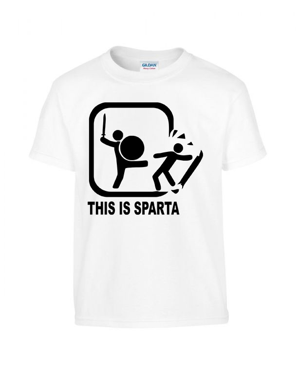 this is sparta ez itt sparta Fehér Gyerek Póló