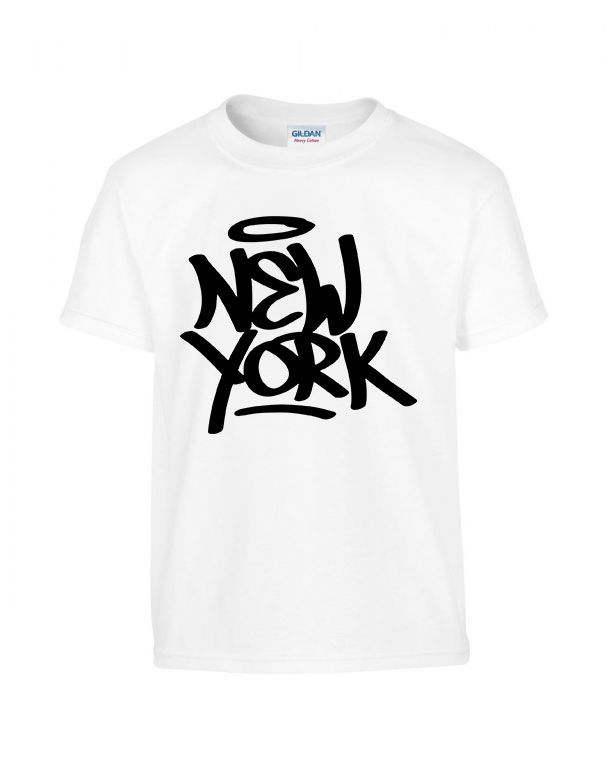 new york Fehér Gyerek Póló
