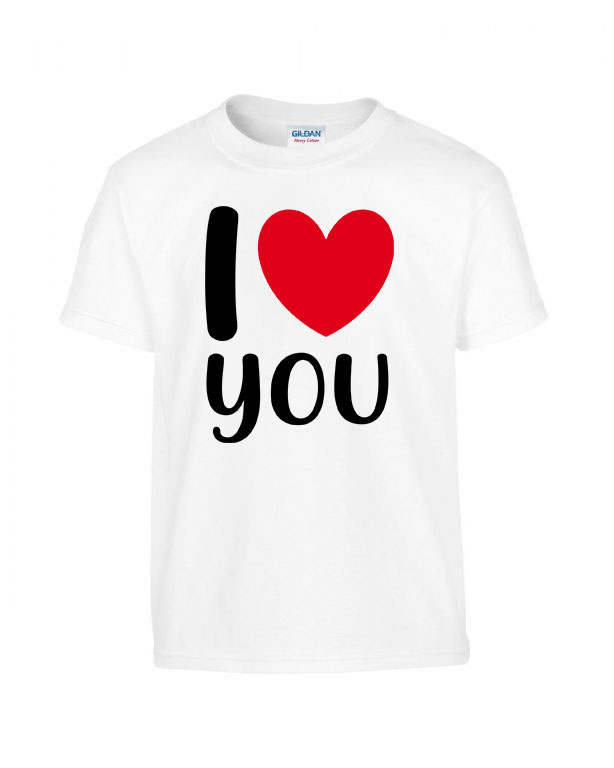 i love you Fehér Gyerek Póló
