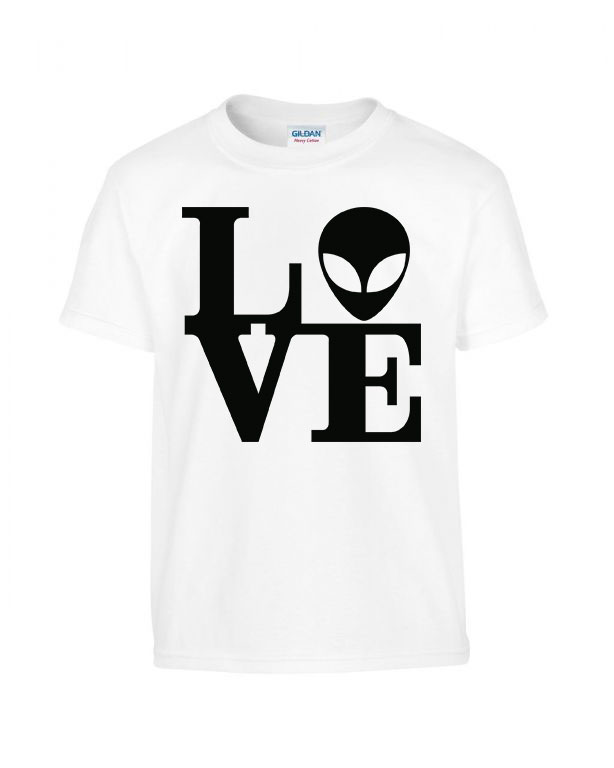 UFO love Fehér Gyerek Póló