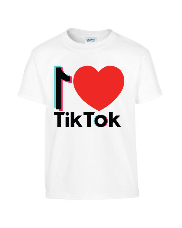 tik tok Fehér Gyerek Póló