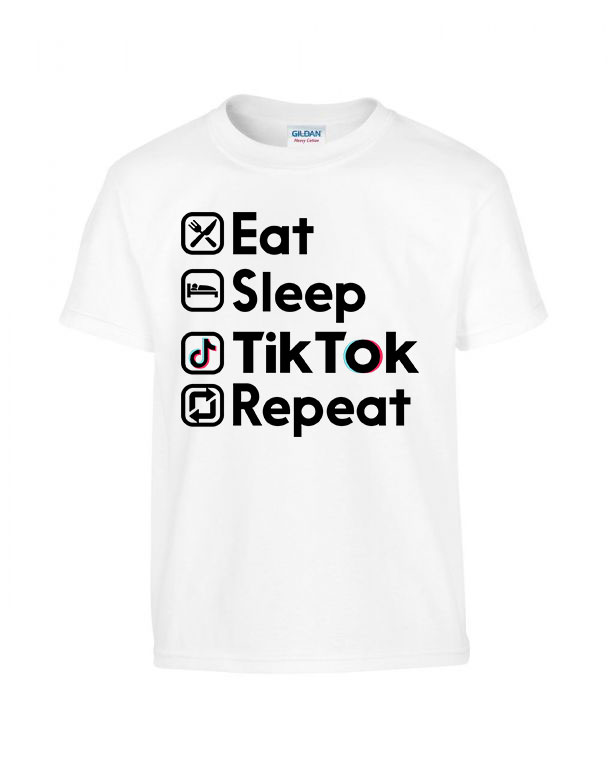 tik tok Fehér Gyerek Póló