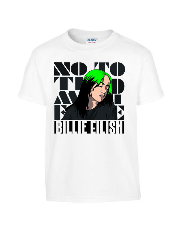 Billie Eilish Fehér Gyerek Póló