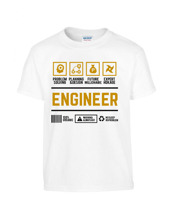 mérnök engineer Fehér Gyerek Póló