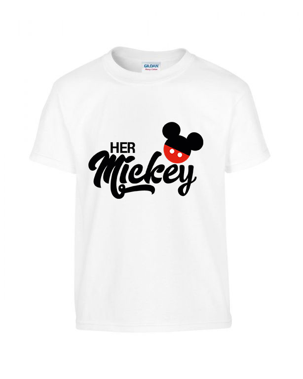 her mickey páros pároknak Fehér Gyerek Póló