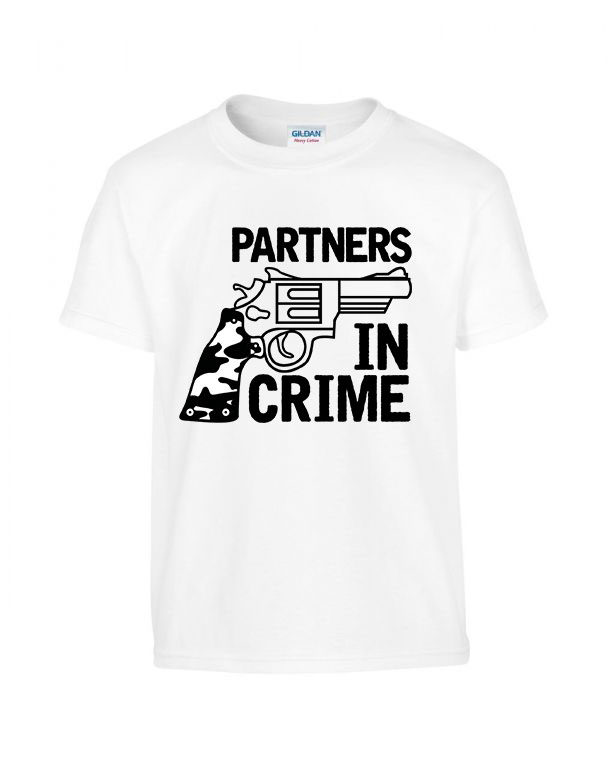 Partners In Crime páros pároknak Fehér Gyerek Póló