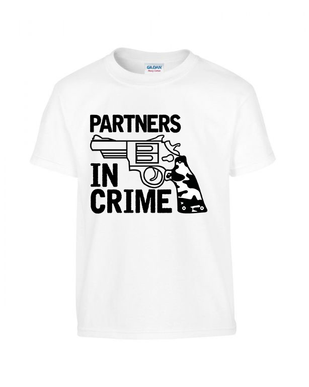 Partners In Crime páros pároknak Fehér Gyerek Póló