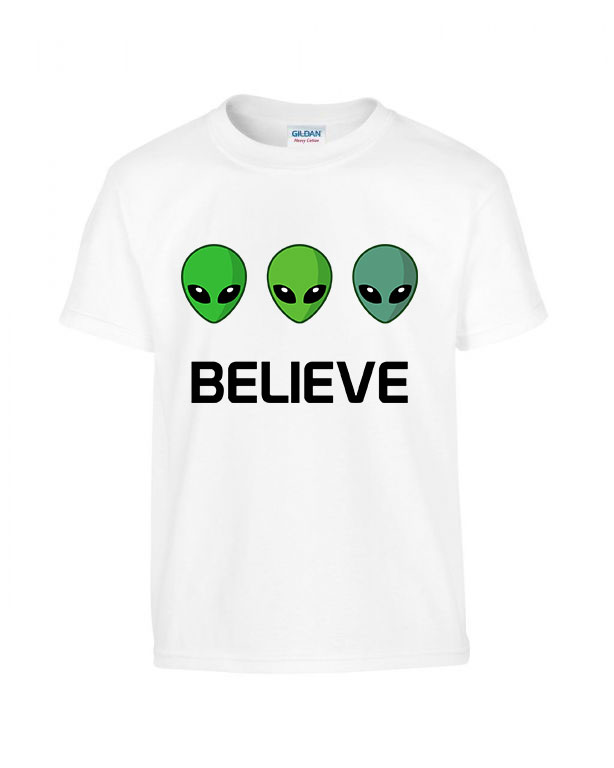 believe ufo Fehér Gyerek Póló