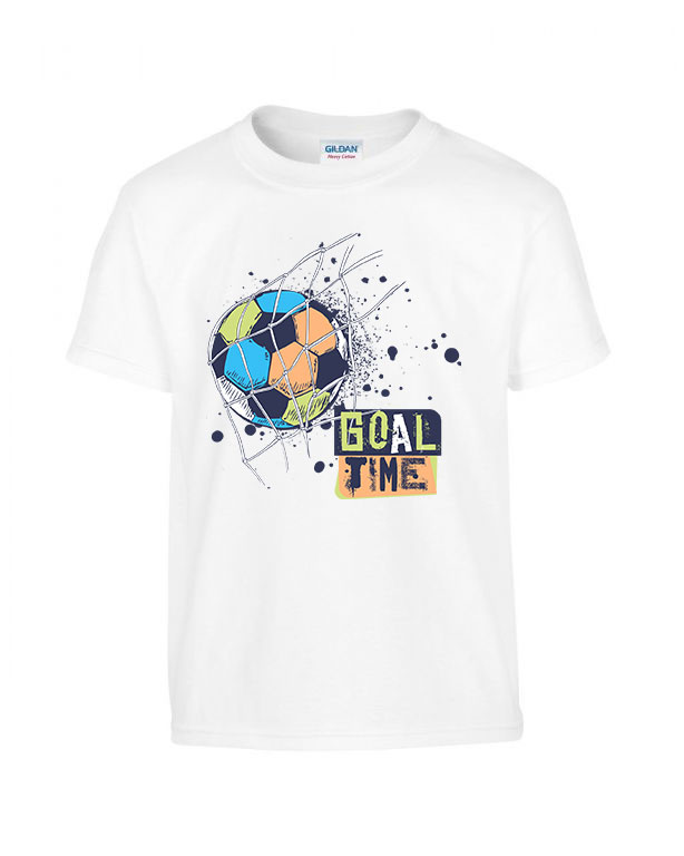 goal time foci gól focilabda Fehér Gyerek Póló