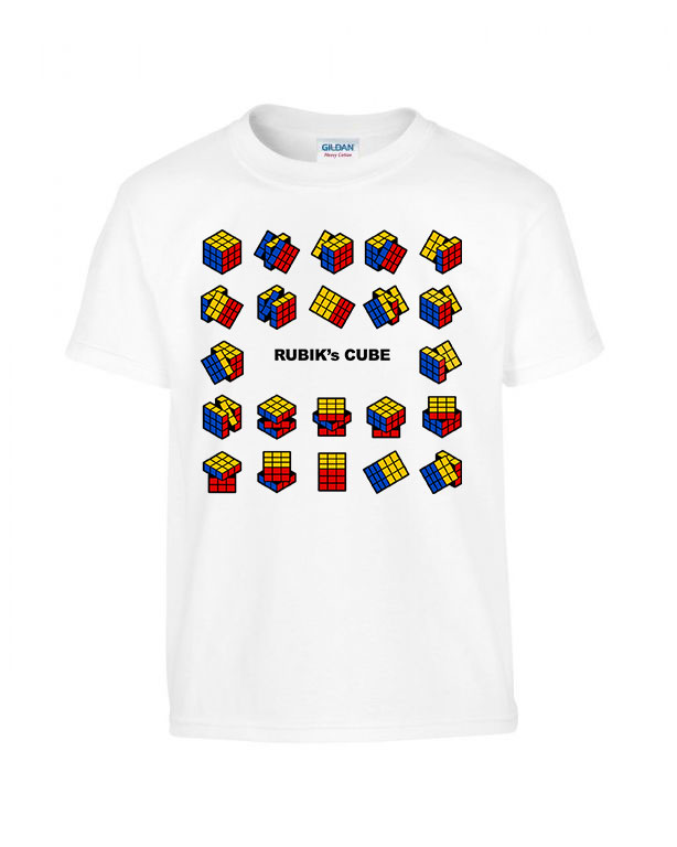 rubik kocka rubics cube Fehér Gyerek Póló