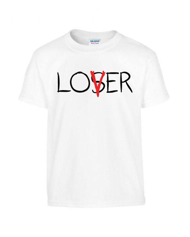 lover loser az stephen king it pennywise Fehér Gyerek Póló